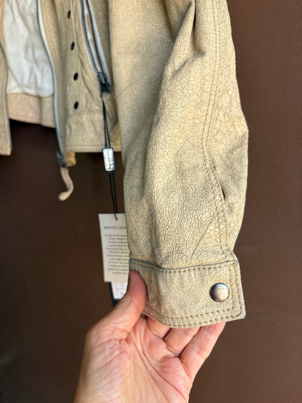 NWT - Sigillo Di Garanzia Italian Leather Jacket - Picture 11 of 13